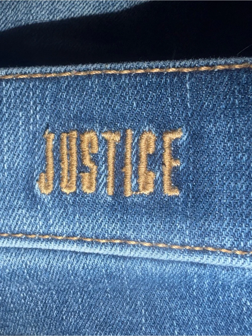Justice Girls Size 12 Slim Rhinestone Distressed Pull-On Jeggings
